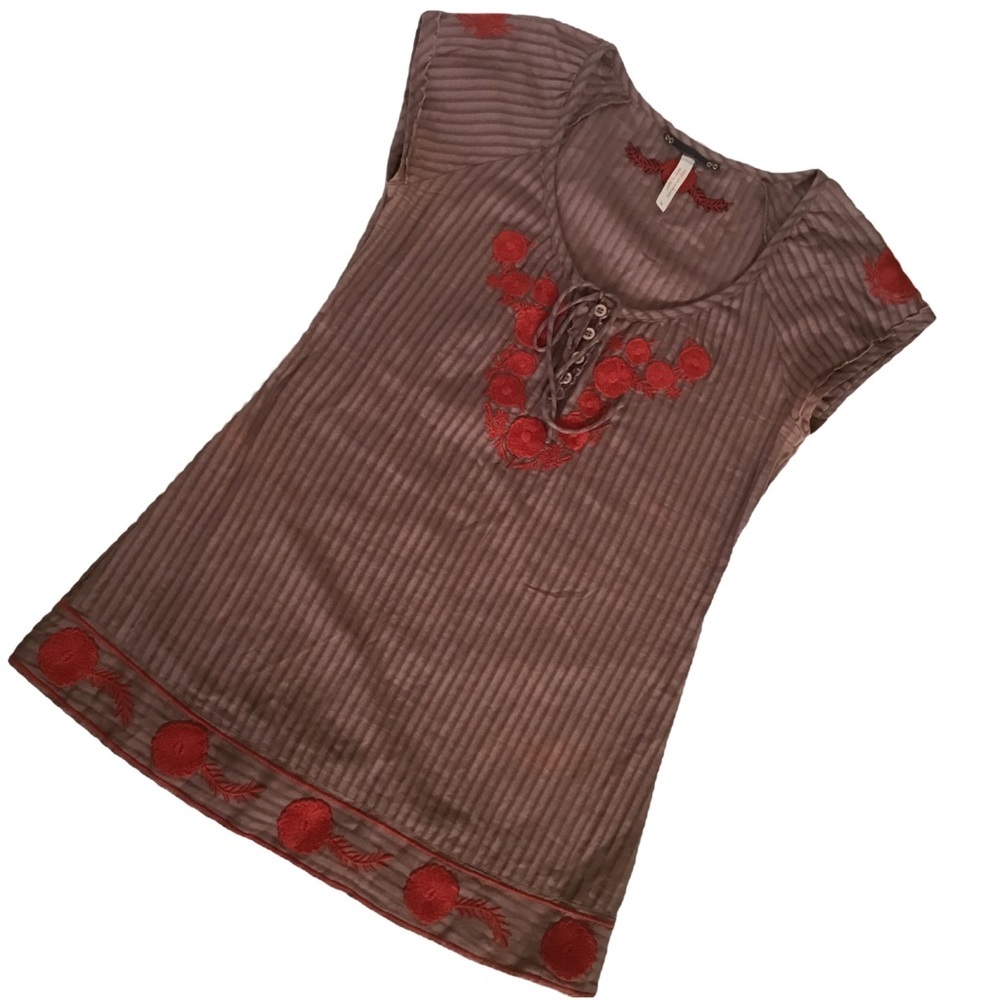 Free People Embroidered Sheath dress. Sz. 6